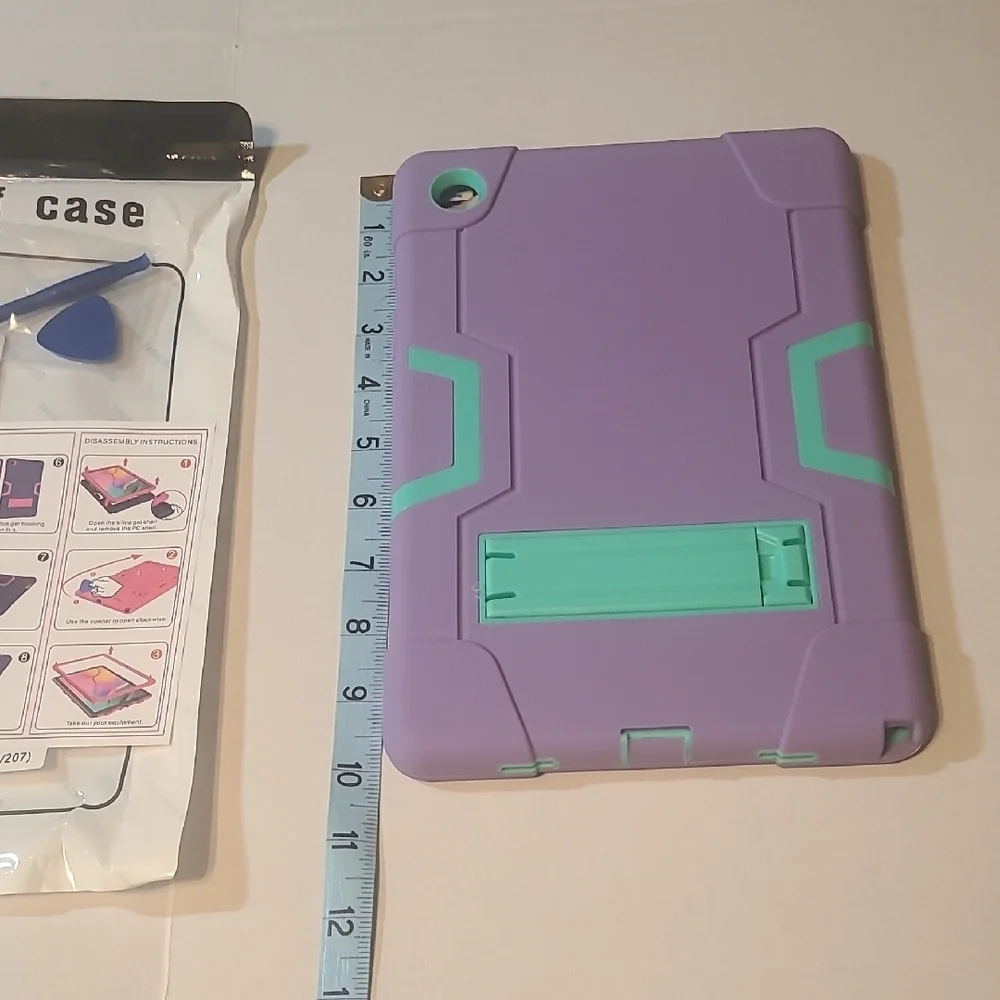 Purple and Teal For Samsung A8 10.5 Tablet Case With Kickstand NWOT